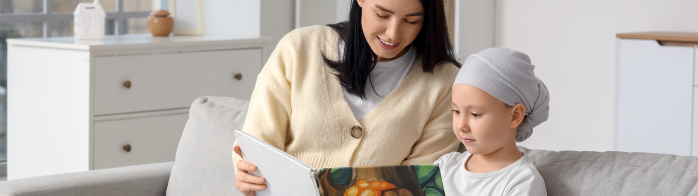 Happy family photo of a mom, dad, and their young son